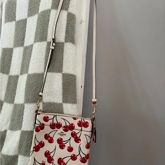 Kate Spade Cherry Patterned White Crossbody Bag - Picture 3 of 6